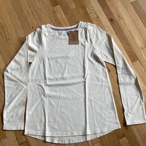 New Girls light cream top Land’s End Size 10-12